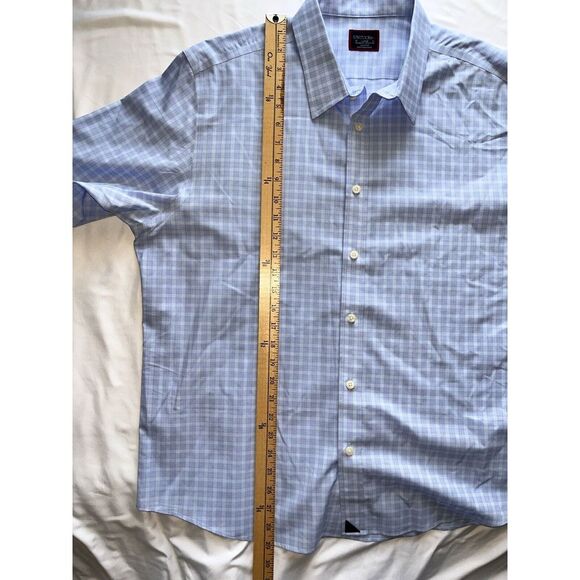 Set of 2 Blue Plaid Untuckit Long Sleeve Button Up Shirt Mens L - Picture 14 of 14